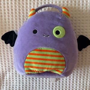 Squishmallow Purple Plush Bat Trick-Or-Treat Bag